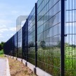 Zváraný plotový panel BRAVO 2D poplastovaný 1230 mm | antracitová šedá RAL 7016 | oko 50 × 200 mm | drôt 6,0 / 5,0 mm