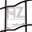 Zváraná plotová sieť FORTINET PROTECT poplastovaná 2010 mm | zelená | oko 50 × 50 mm | drôt 3,0 mm / 2,5 mm