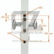 Elektrický zámok LEKQ U4 s funkciou FAIL OPEN | profil 60 mm | antracitový šedý