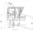Elektrický zámok LIKQ U2 s funkciou FAIL CLOSE | profil 60 mm | strieborný