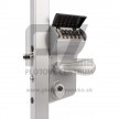 Mechanicky kódovaný zámok LOCINOX LMKQ V2 | pre hranatý profil 40-60 mm | strieborný