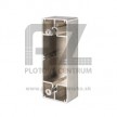 Kapsa LOCINOX O-SET pre montáž dorazu SSKZ pre posuvné brány | pre plochý profil do 20 mm