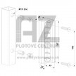 Plastový doraz zámku LOCINOX SMKL | pre hranaté profily od 40 mm | biela RAL 9010