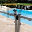 Plastový doraz zámku LOCINOX STK QF pre bazénové bránky | pre hranatý profil 40 mm | čierna RAL 9005