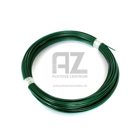 Napínací drôt PRIMA poplastovaný | zelený | Ø 3,4 mm | zvitok 52 m