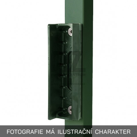Plastový doraz zámku LOCINOX SMKL | pre hranaté profily od 40 mm | zelená RAL 6005