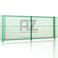Brána BRAVO 3D 4000/2030 mm | Zn+PVC | zelená
