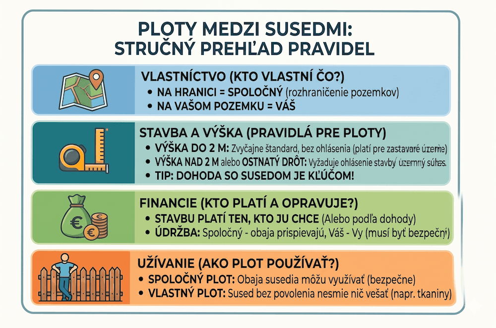 Plot medzi susedmi: Kto platí, je potrebný súhlas?