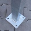 Stĺpik BRAVO s pätkou 60 × 60 × 2050 mm, Zn – bez otvorov