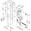 Zámok pre posuvnú bránu do profilu FIFTYLOCK-S