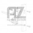 Priemyselný zámok LOCINOX LAKQ U2 | pre plochý profil 10-30 mm | strieborný