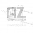 Priemyselný zámok LOCINOX LAKQ U2 | pre hranatý profil 60-80 mm | biely RAL 9010