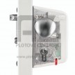 Elektrický zámok LOCINOX LEKQ U4 s funkciou FAIL OPEN | pre hranatý profil 30-50 mm | antracitová šedá RAL 7016