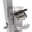 Mechanicky kódovaný zámok LOCINOX LMKQ V2 | pre hranatý profil 30-50 mm | strieborný