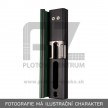 Elektrický doraz zámku - protikus LOCINOX MODULEC | pre hranatý profil 40-60 mm | zelená RAL 6005