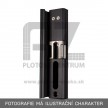 Elektrický doraz zámku - protikus LOCINOX MODULEC | pre hranatý profil 40-60 mm | čierna RAL 9005