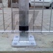 Pätka stĺpika na podmurovku | pozinkovaná | pre stĺpik obdĺžnikového profilu 60 × 40 mm