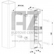 Plastový doraz zámku LOCINOX SFKP pre zámky FORTYLOCK, FIFTYLOCK a SIXTYLOCK | pre hranatý profil 40 mm