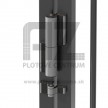 Kompaktný mechanický samozatvárač LOCINOX TIGER so spodným pántom | pre priemyselné bránky | čierna RAL 9005
