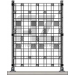 Dekoračný panel ZENTURO poplastovaný 950 mm | antracit | drôt 4,15 / 5,0 mm