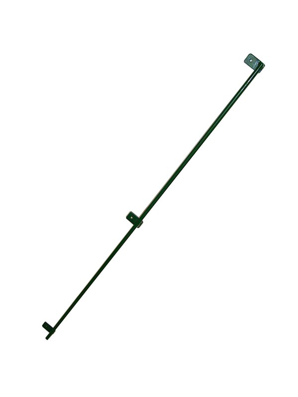 Rámček z guľatiny pre upevnenie pletiva výšky 1250 mm | poplastovaný | zelený