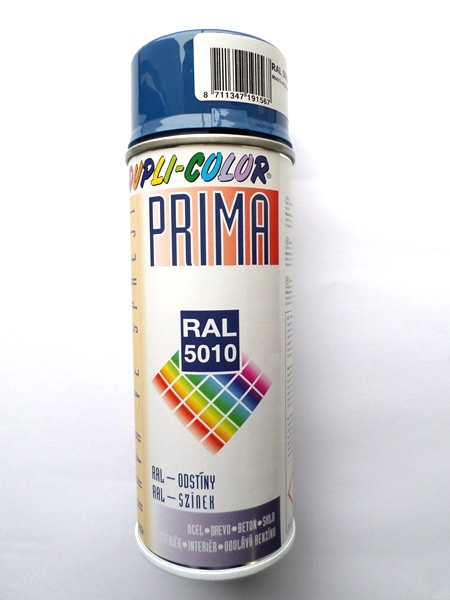 Univerzálny korekčný sprej PRIMA | RAL 5010 enziánová modrá - lesklá | 400 ml
