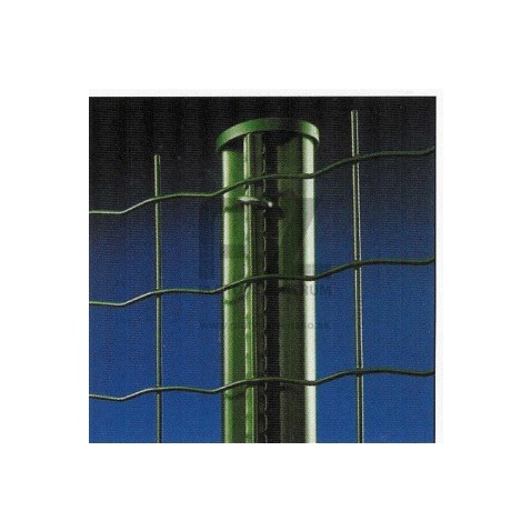 Plotový stĺpik CLIP poplastovaný 1700 mm s montážnym nosom | okrúhly profil Ø 48 mm | zelený
