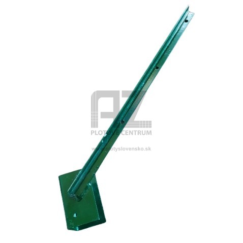 Jednostranný bavolet PVC na 3 rady ostnatého drôtu | obdĺžnikový profil | 60 x 40 mm | zelená RAL 6005