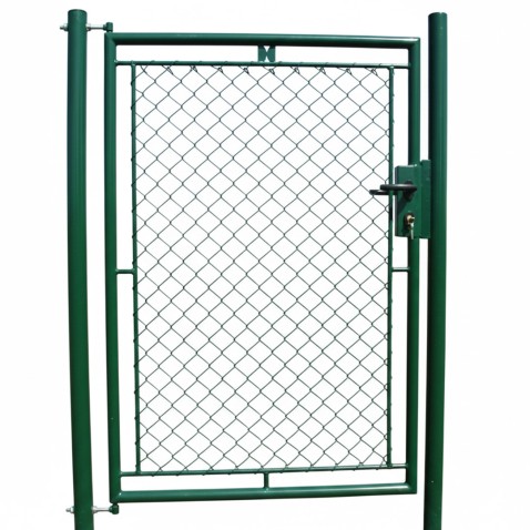 Jednokrídlová bránka PRIMA poplastovaná 1000/1800 mm | zelená RAL 6005 | výplň štvorhranné pletivo | oko 55 × 55 mm | drôt 2,7 mm