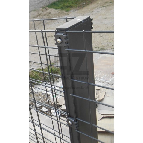 Plotový stĺpik BRAVO 2D GABION poplastovaný 1100 mm | obdĺžnikový profil 120 × 40 mm | antracit