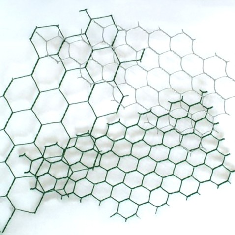 Králičie šesťhranné pletivo poplastované | zelené | oko 25 × 25 mm | drôt 0,9 mm