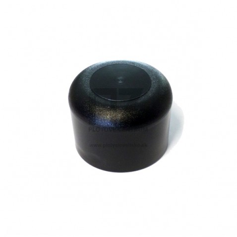 Plastový klobúčik na stĺpik | okrúhly profil Ø 48 mm | čierny