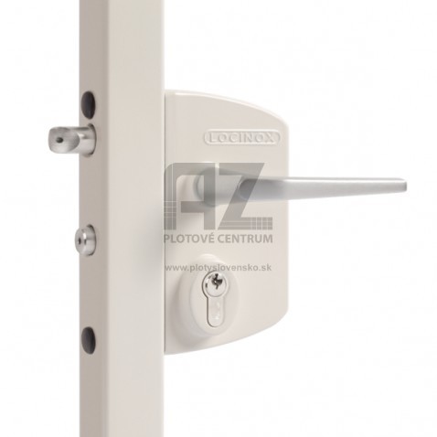 Priemyselný zámok LOCINOX LAKQ U2 | pre hranatý profil 60-80 mm | biely RAL 9010