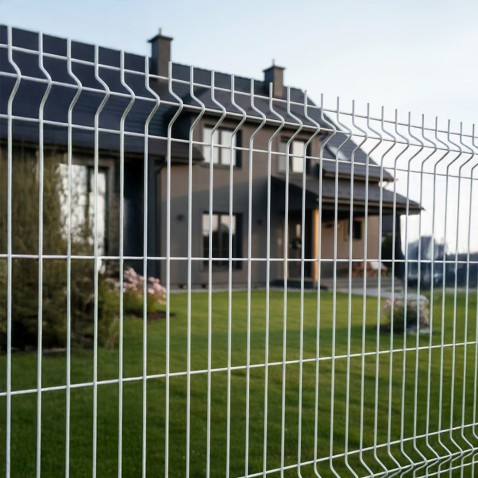 Zváraný plotový panel BRAVO 3D pozinkovaný 2230 mm s vodorovným prelisom | oko 50 × 200 mm | drôt 5,0 mm