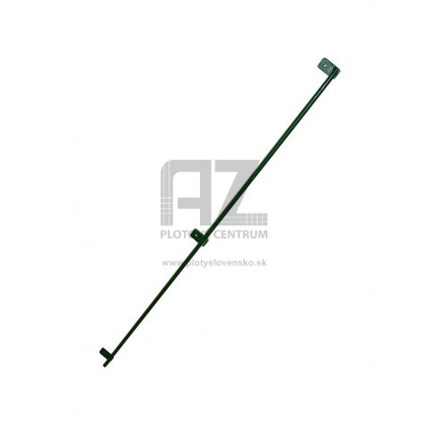 Rámček z guľatiny pre upevnenie pletiva výšky 1750 mm | poplastovaný | zelený
