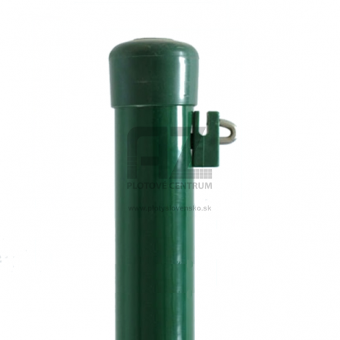 Plotový stĺpik PRIMA poplastovaný 2000 mm | okrúhly profil Ø 48 mm | zelená RAL 6005