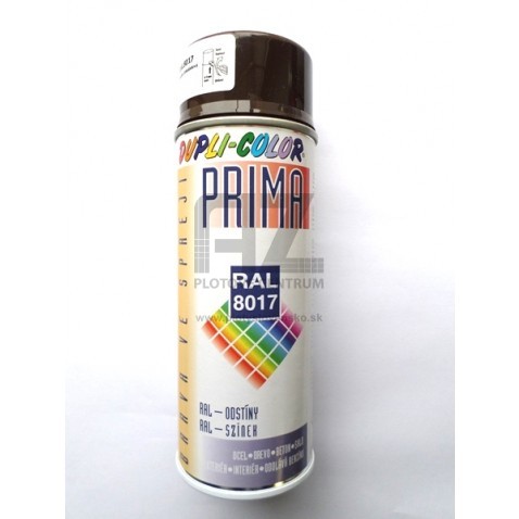Univerzálny korekčný sprej PRIMA | RAL 8017 čokoládová hnedá - lesklá | 400 ml