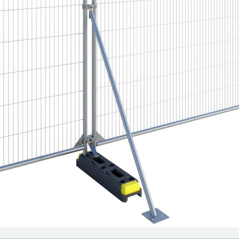 Mobilná vzpera 1800 mm pre lepšiu stabilitu panelov | pozinkovaná | okrúhly profil