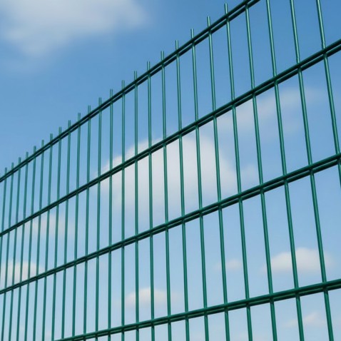 Zváraný plotový panel BRAVO 2D poplastovaný 830 mm | zelený RAL 6005 | oko 50 × 200 mm | drôt 6,0 / 5,0 mm