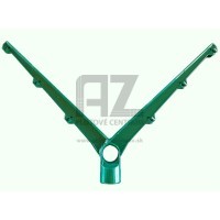 Obojstranný bavolet | ⌀ 48 mm | Zn+PVC | zelený