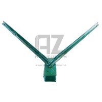 Obojstranný bavolet | 60 x 40 mm | ZN+PVC | zelená RAL 6005