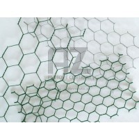 Králičie šesťhranné pletivo | Zn+PVC | zelené | 25 × 25 / 0,9 mm