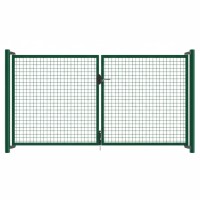 Dvojkrídlová brána FORTINET poplastovaná 3000/950 mm | zelená | výplň zváraná sieť Fortinet Super | oko 50 × 50 mm