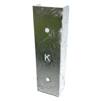 Držiak podhrabovej dosky "U" koncový | 200 mm | 60 × 60 / 60 × 40 mm | Zn
