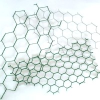 Králičie šesťhranné pletivo | Zn+PVC | zelené | 20 × 20 / 0,9 mm