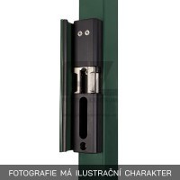 Elektrický doraz zámku - protikus MODULEC | profil 40-60 mm | zelený
