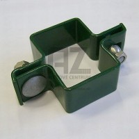 Objímka priebežná | 60 × 40 mm | Zn+PVC | zelená