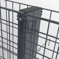 Stĺpik ZENTURO GABION 1700 mm | 120 × 40 mm | Zn+PVC | antracit