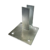 Pätka stĺpika na podmurovku | 60 × 60 mm | Zn - koncová