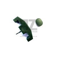 Príchytka 2D SUPER pre stĺpik 60 × 60 mm | PVC | zelená